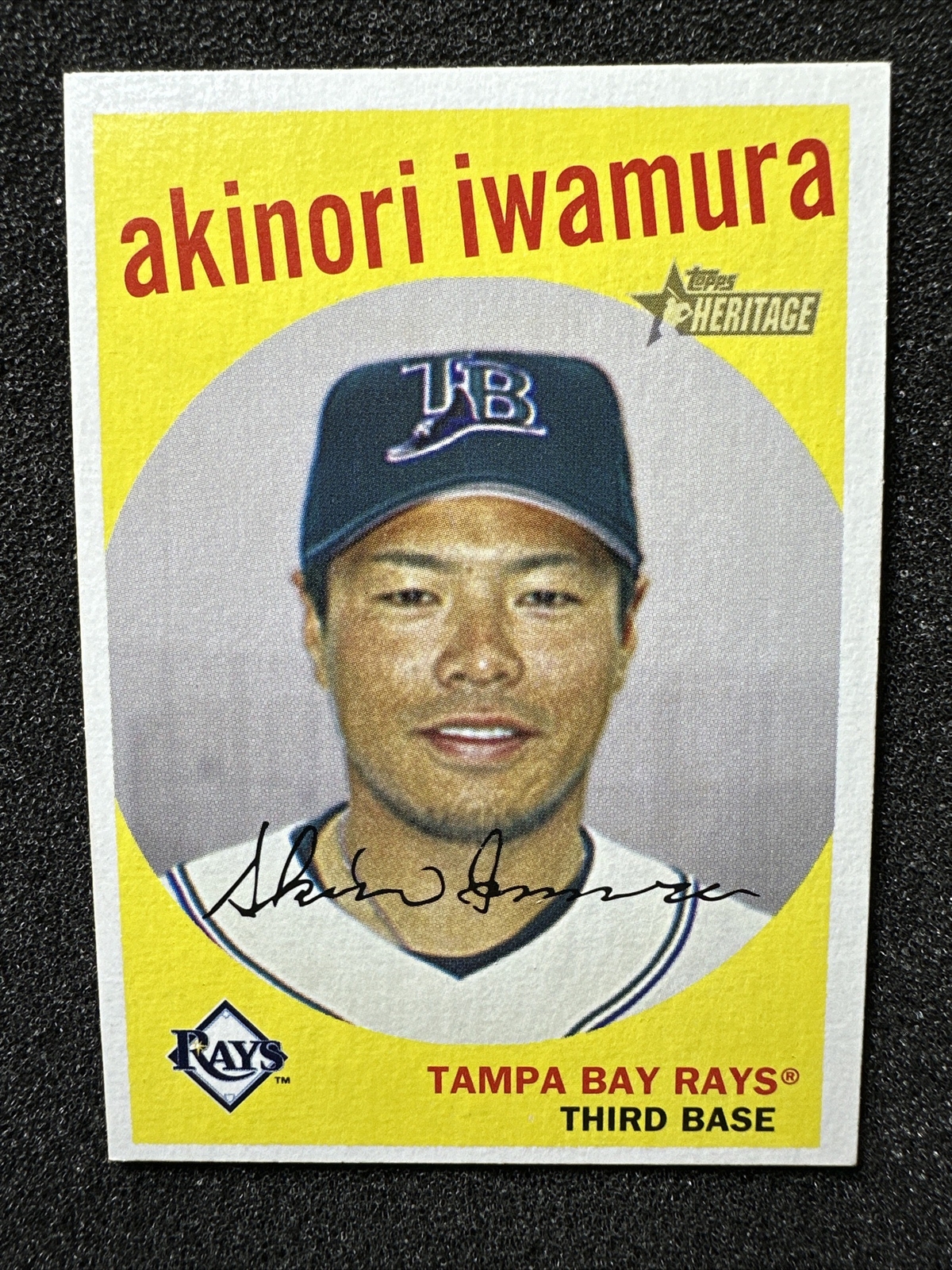 AKINORI IWAMURA #192 2008 Topps Heritage QTY Tampa Bay Rays