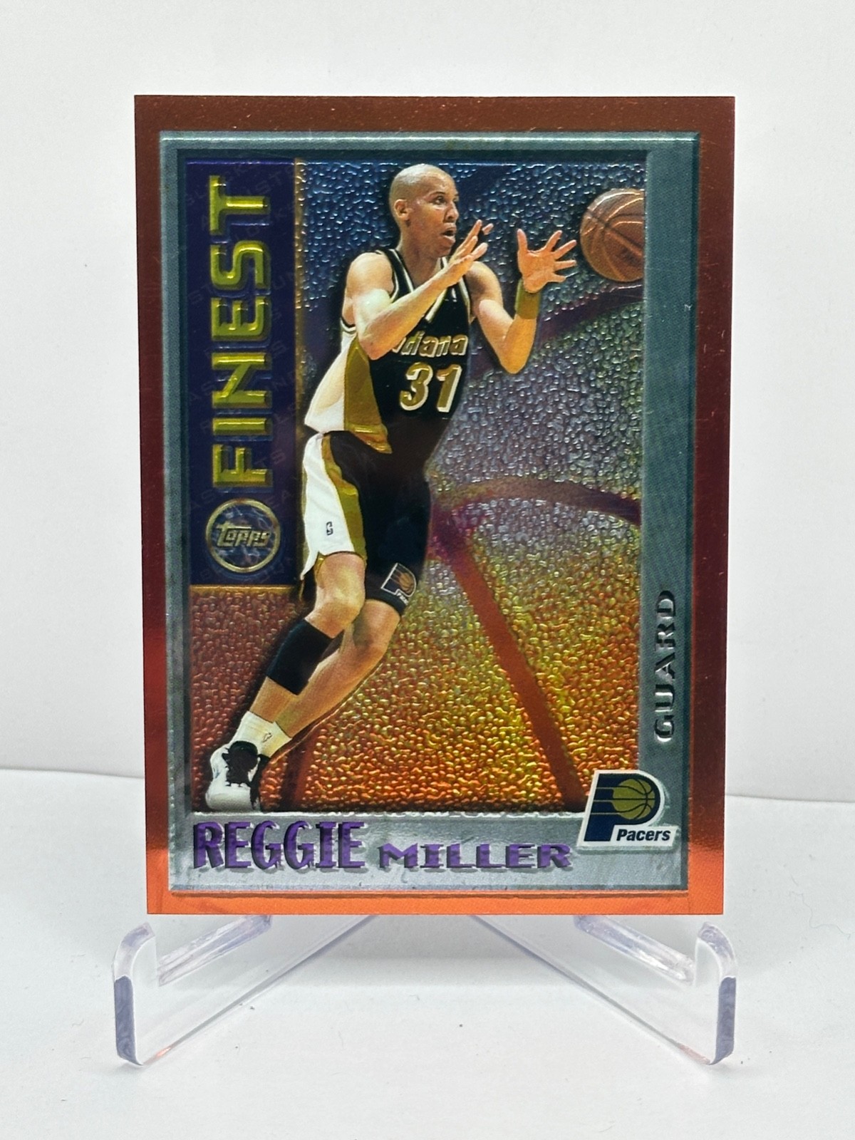 REGGIE MILLER 1995-96 Topps Finest Mystery #M14 Insert Card Indiana Pacers