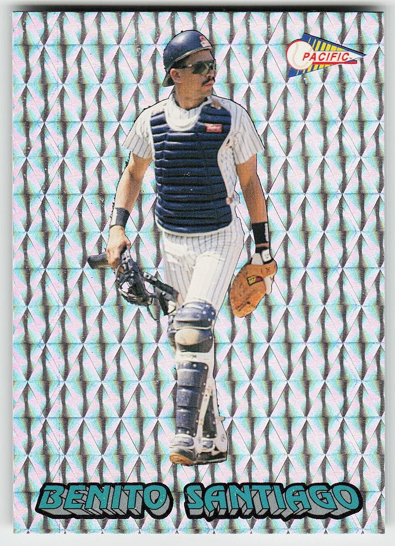 1993 Pacific Spanish #6 Benito Santiago BASEBALL Florida Marlins