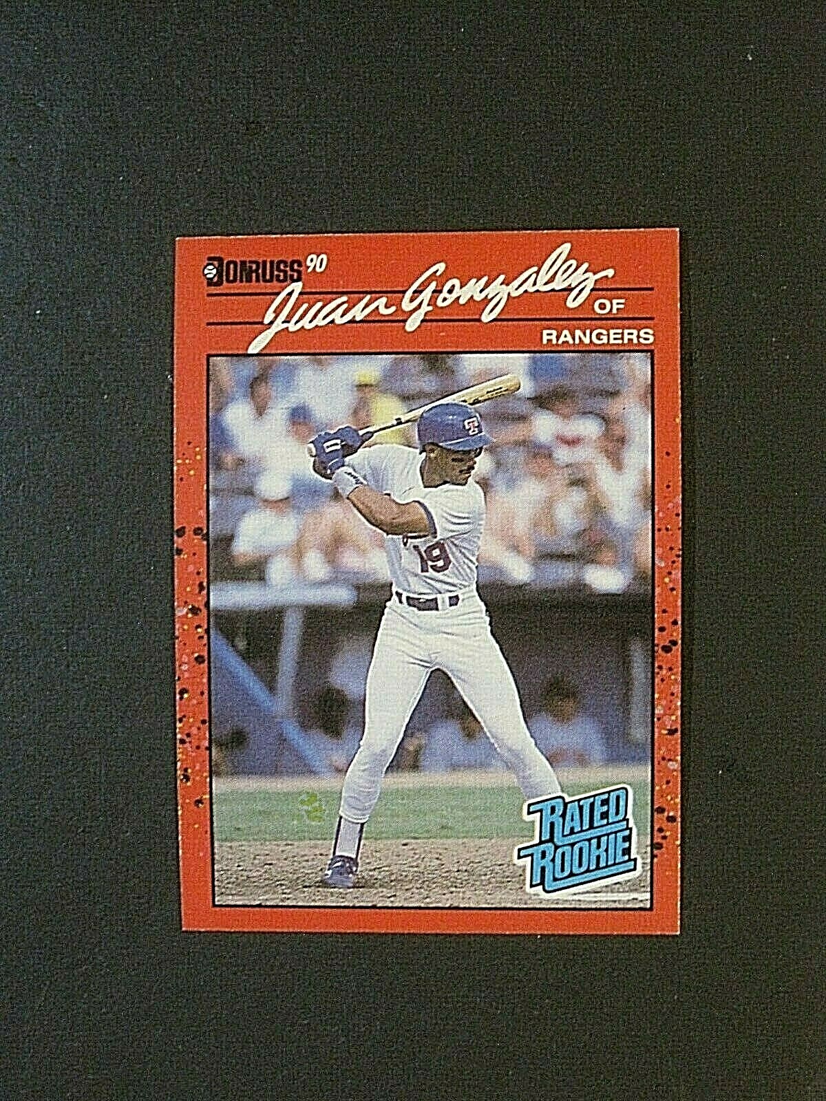 1990 DONRUSS JUAN GONZALEZ TEXAS RANGERS ROOKIE CARD #33!!!!!!!!!