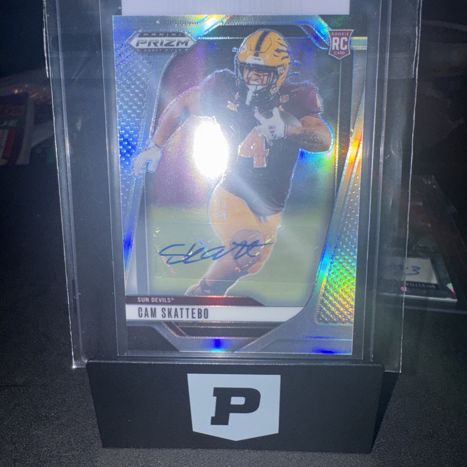 2025 Panini Prizm Draft Picks – Cam Skattebo #9 Silver Auto (RC)