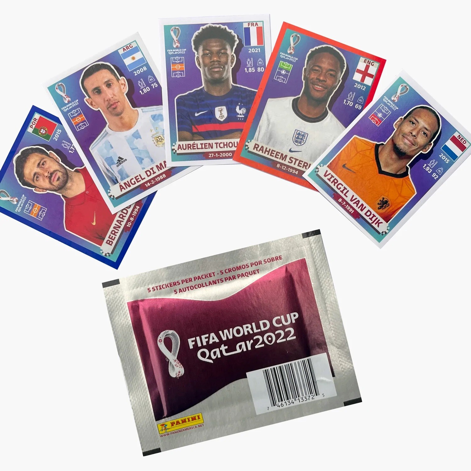 Panini FIFA World Cup Qatar 2022 – Stickers Foils – #BEL1 – #KOR20 – GROUP F G H