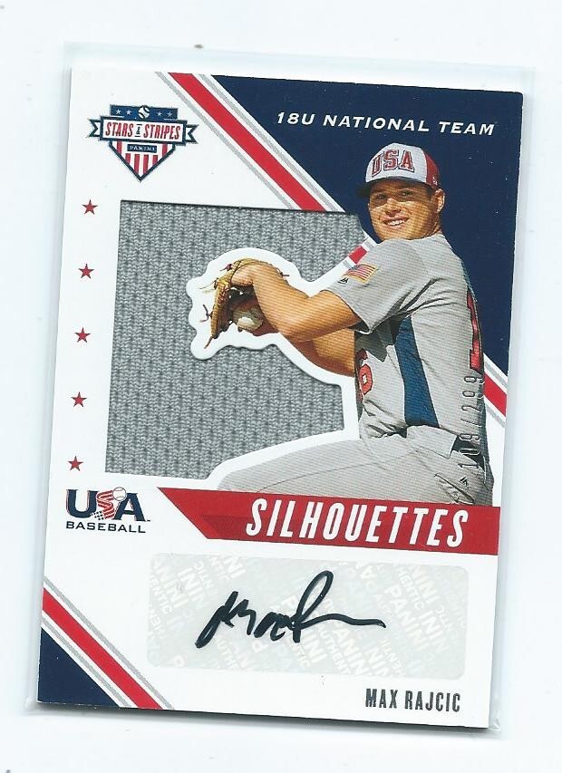 2020 Panini USA-Max Rajcic Autograph/Jersey /299-St. Louis Cardinals