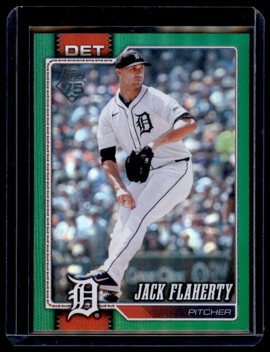 Jack Flaherty /99 Green Foil 2026 Topps Series 2 Detroit Tigers #658 Parallel