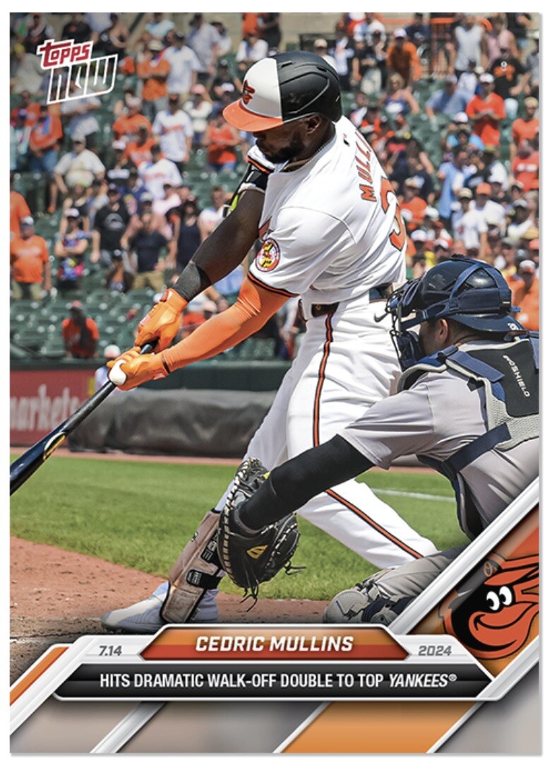 2024 Topps NOW Cedric Mullins Card # 422 Baltimore Orioles MLB Baseball