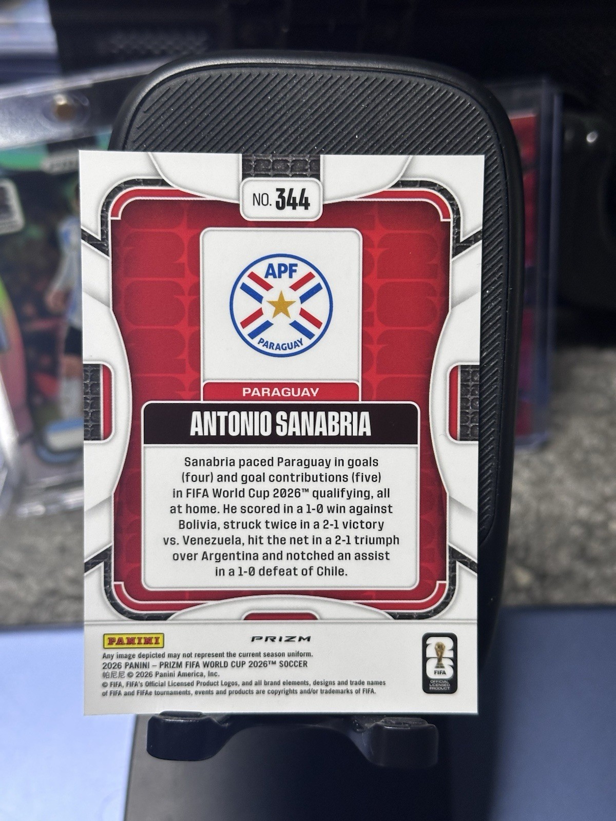 2026 Panini Prizm FIFA World Cup ANTONIO SANABRIA Silver – Paraguay