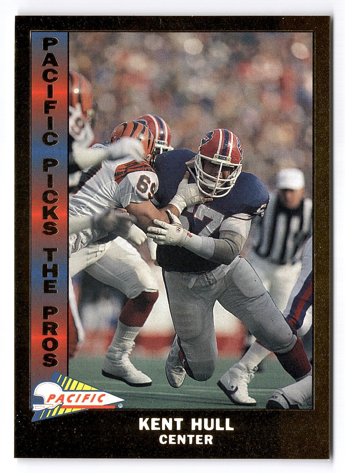 1991 Pacific Picks the Pros Gold SP #9 Kent Hull Buffalo Bills