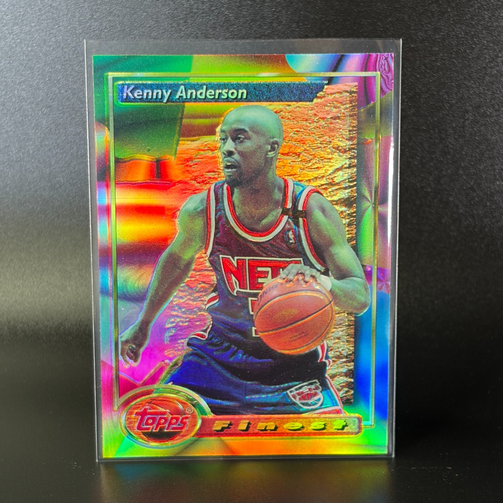 1993-94 Topps Finest Kenny Anderson Refractor #174 New Jersey Nets