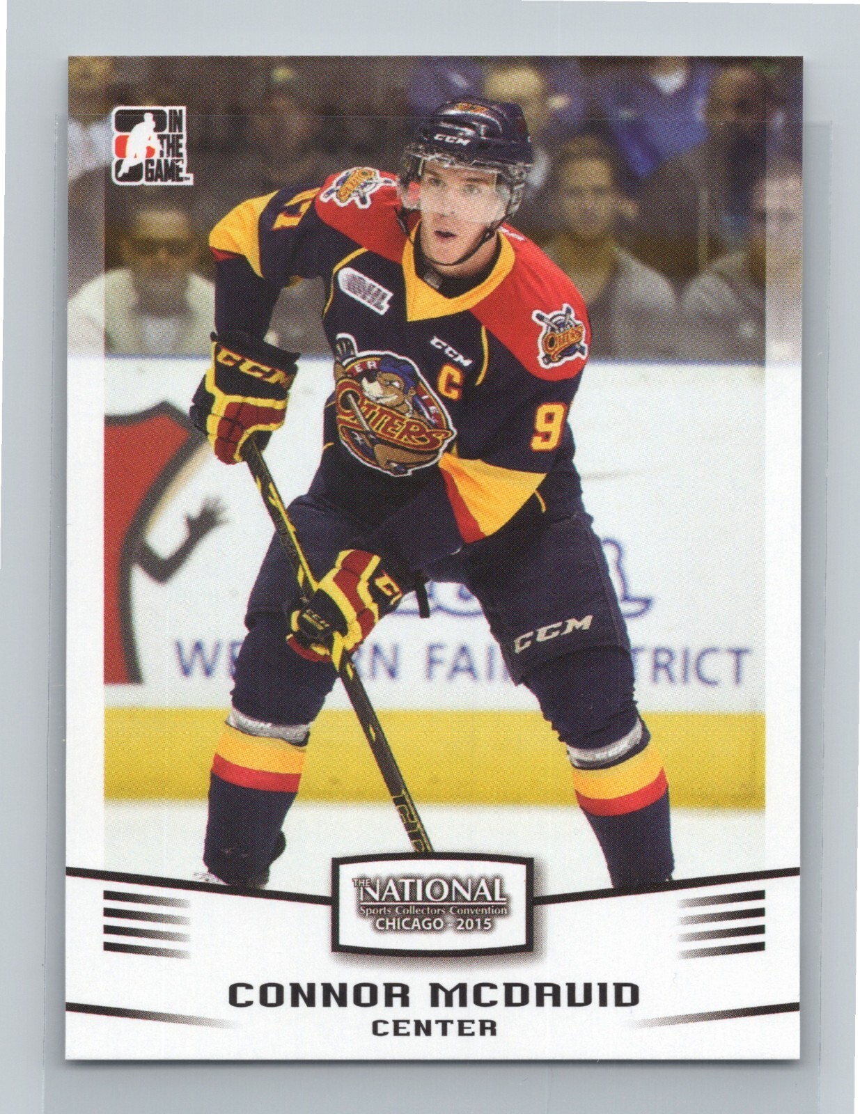 2015 Connor McDavid Leaf ITG The National VIP Exclusive Pre-Rookie RC #01 NSCC