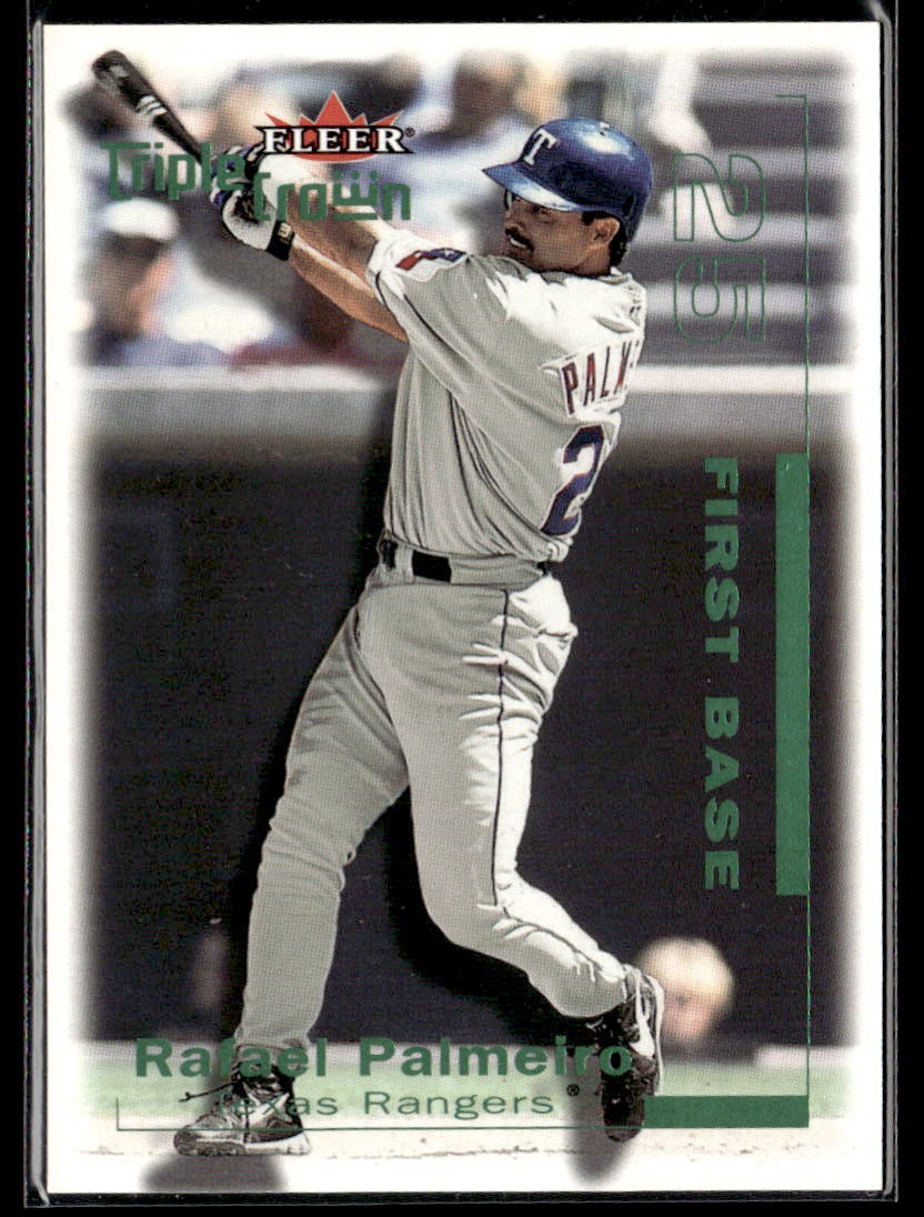 2001 Fleer Triple Crown RAFAEL PALMEIRO #31 Green #/120