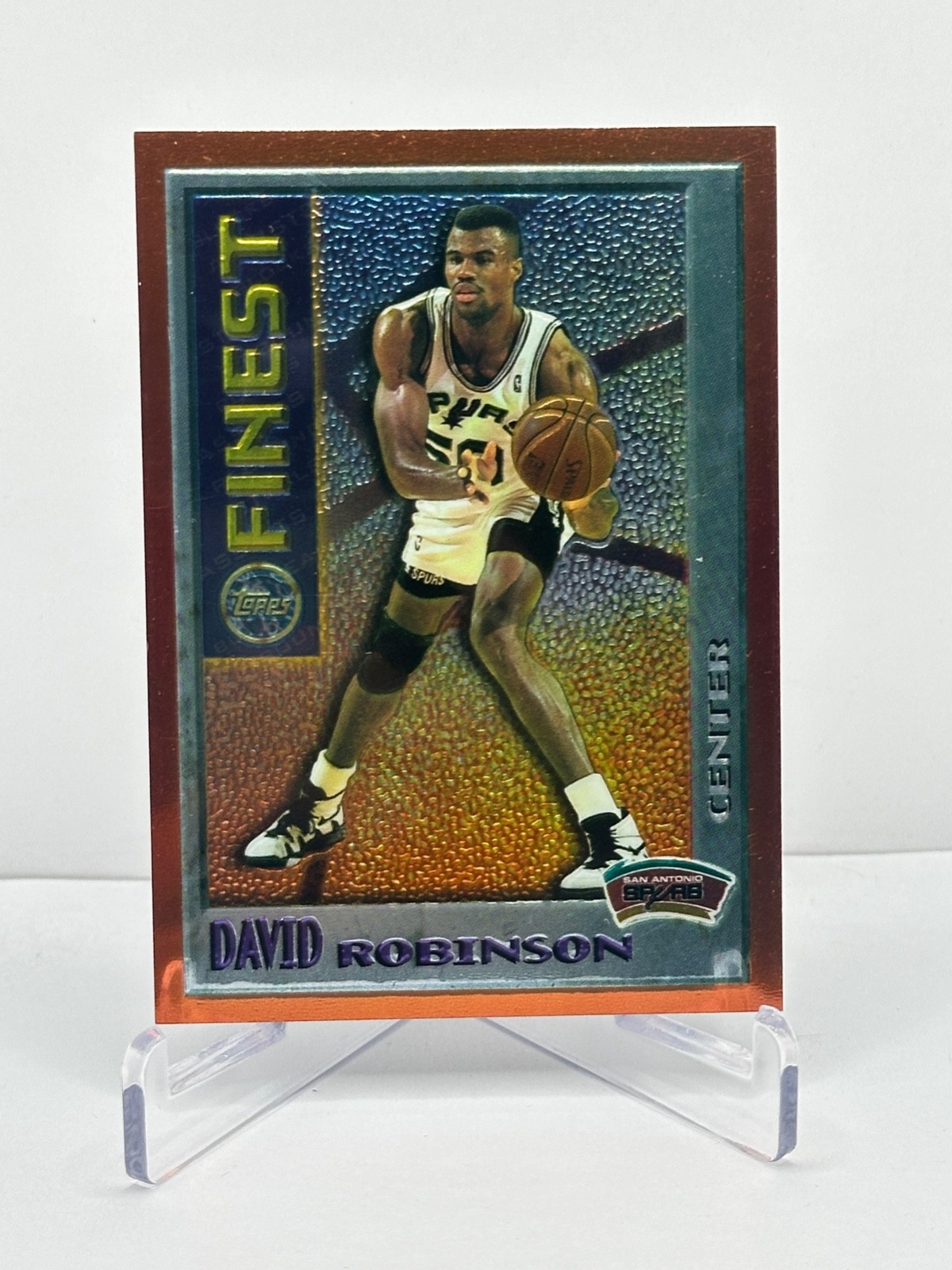 DAVID ROBINSON 1995-96 Topps Finest Mystery #M11 Insert Card San Antonio Spurs