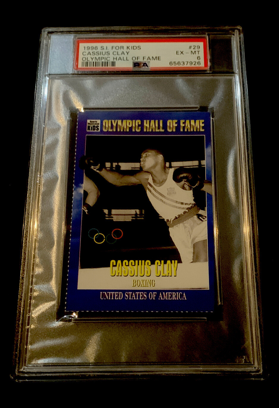 MUHAMMAD ALI RARE POP 16 SI For Kids SI USA Olympic Cassius Clay GRADED PSA 6