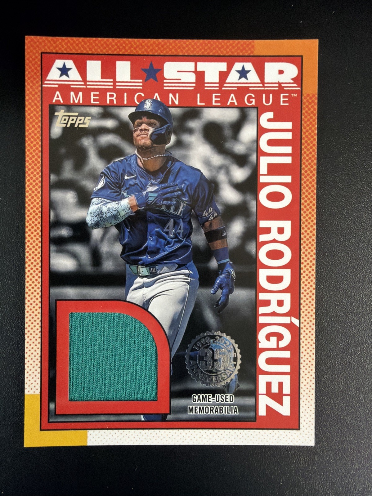 2025 Topps Series 2 – 1990 Topps Baseball All-Stars Relics Julio Rodriguez…