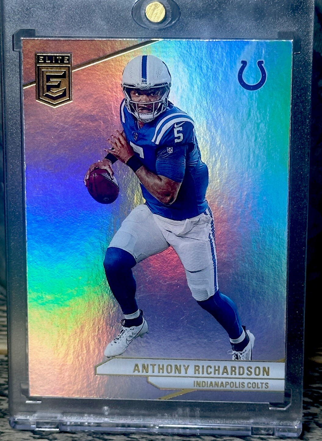 Anthony Richardson RAINBOW HOLO SP RARE PANINI SILVER INVESTMENT CARD ROY