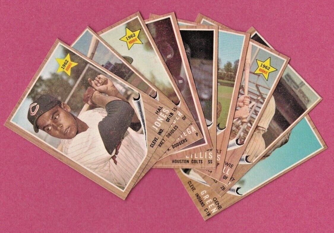 1962 Topps Baseball Cards, Complete Your Set, Various Conditions