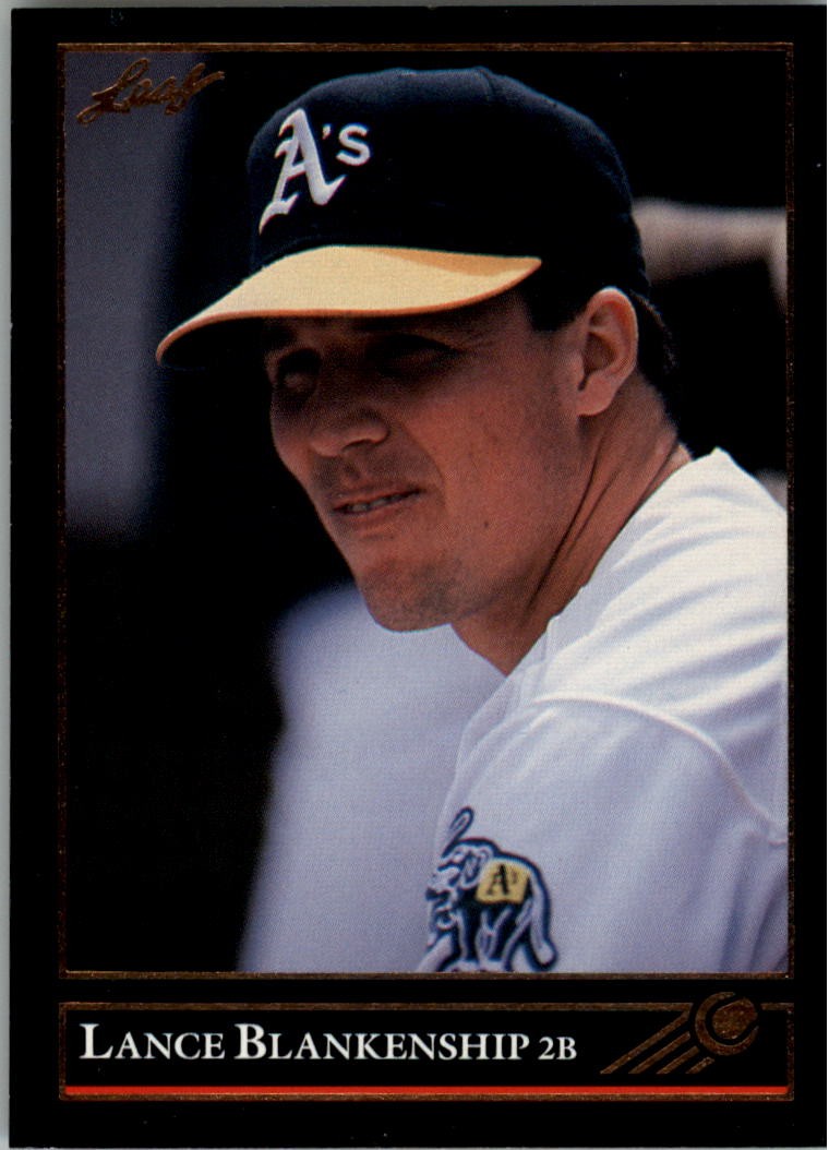 1992 Leaf Black Gold #410 Lance Blankenship – BB