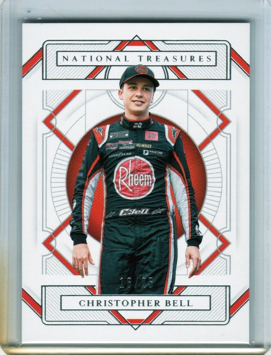 2021 NATIONAL TREASURES Christopher Bell NUMBERED 16/25!