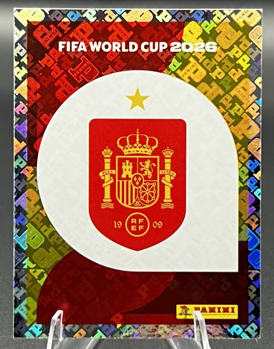 Panini FIFA World Cup 2026 Spain Team Logo ESP 1 Parallel Holo Sticker
