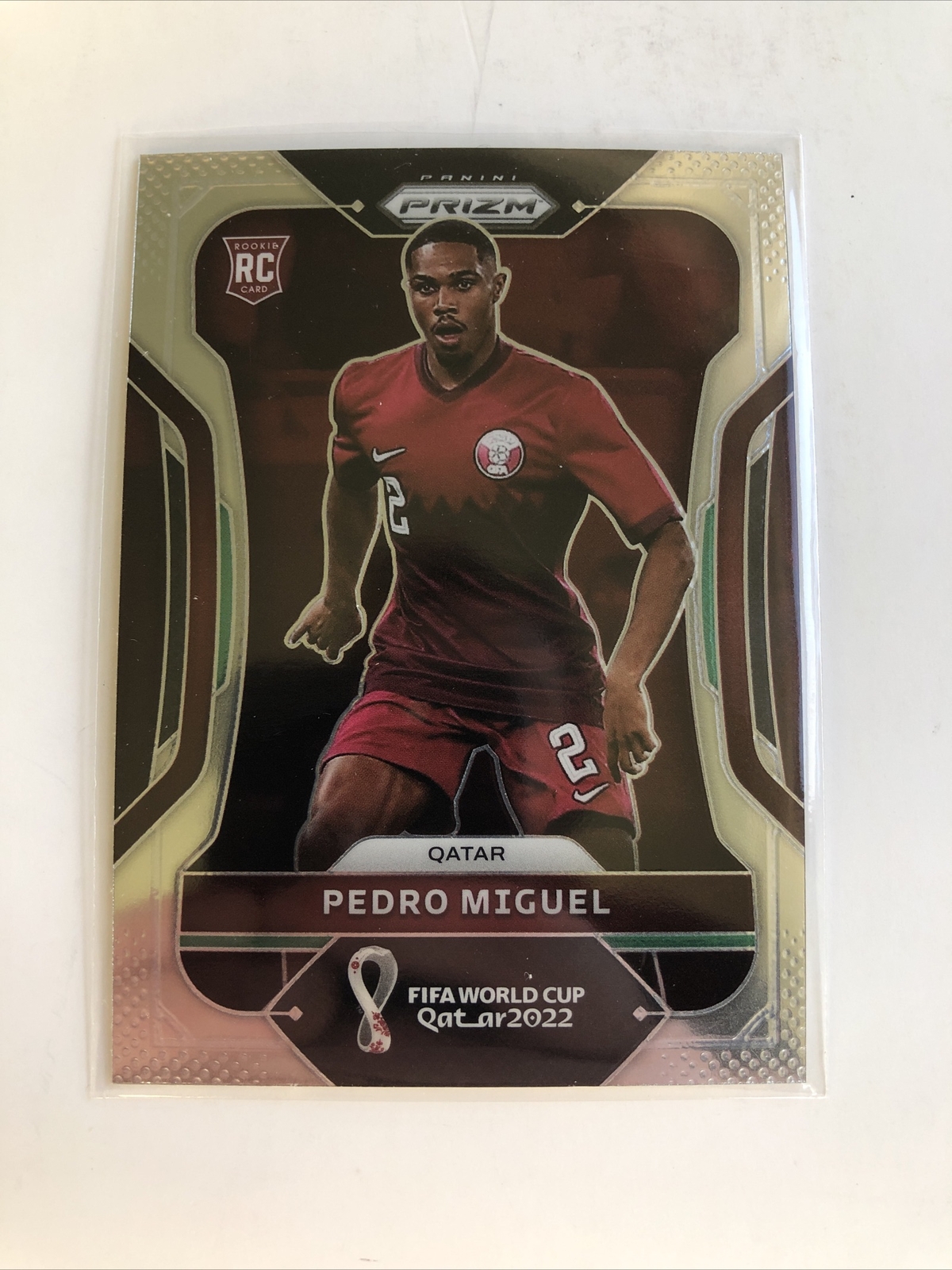 2022 Prizm Fifa World Cup Qatar Pedro Miguel #189 Qatar RC Rookie Card