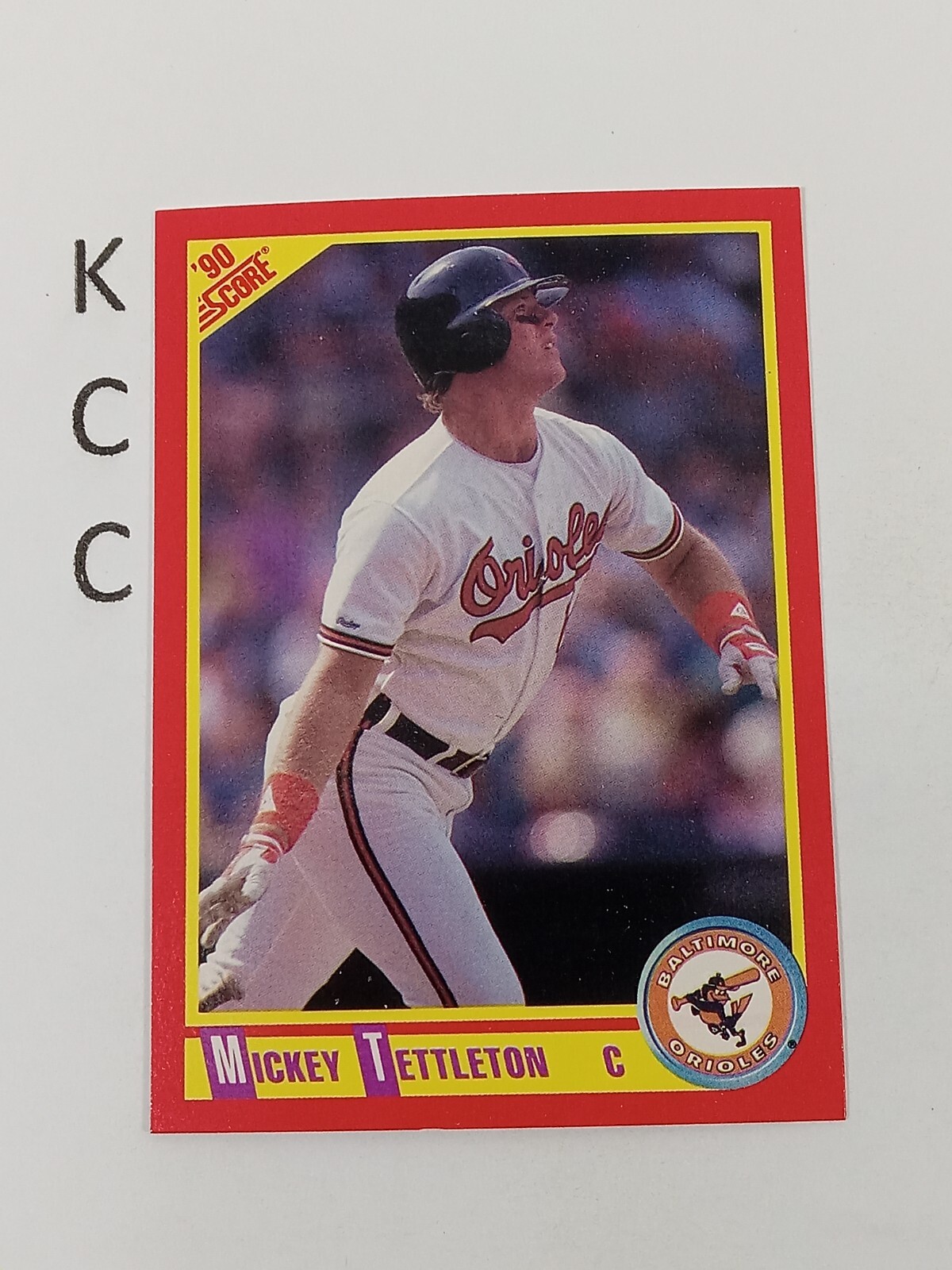 1990 Score #322 Mickey Tettleton Baltimore Orioles