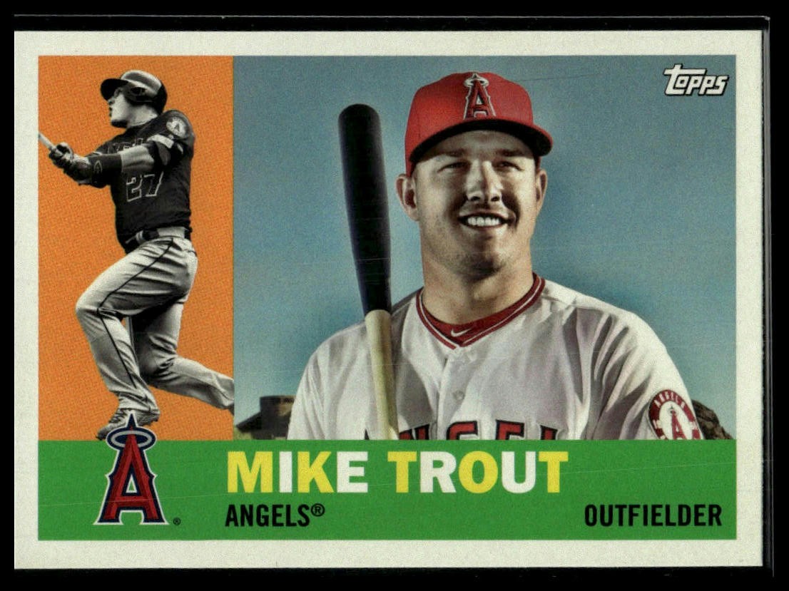 2017 Topps Archives #1b Mike Trout : Batting / Bat on Shoulder