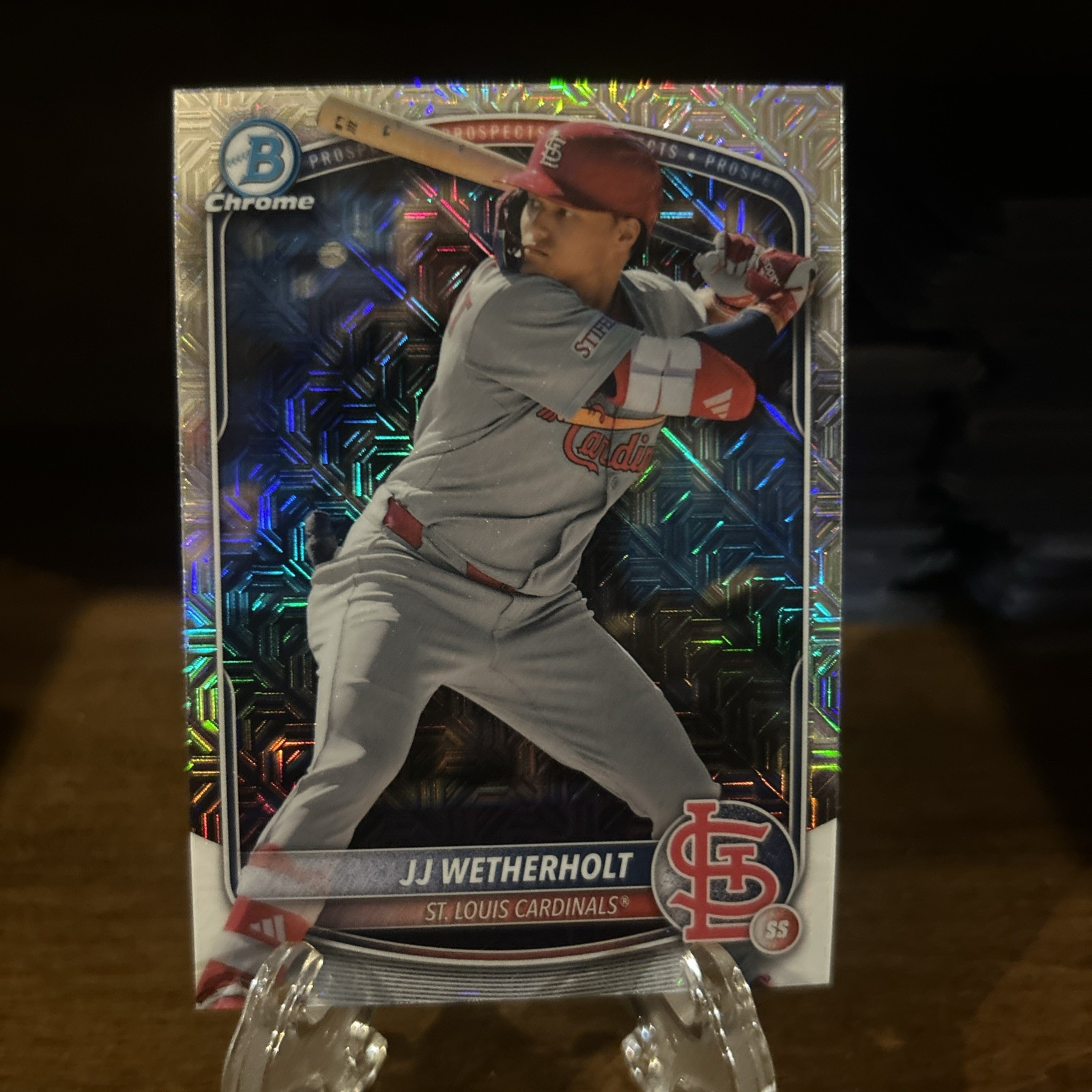 2025 Bowman Chrome JJ Weatherholt Mega Exclusive Mojo Refractor & Bowman Chrome