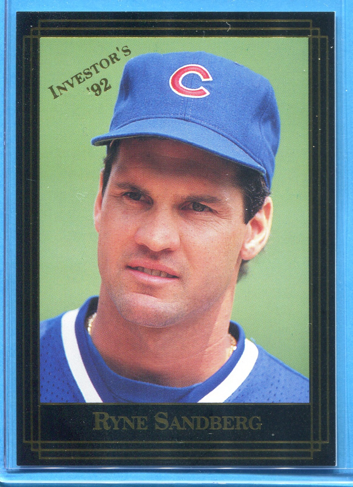 RYNE SANDBERG ~ 1992 Investor’s Journal Baseball Black Gold Foil Card #101