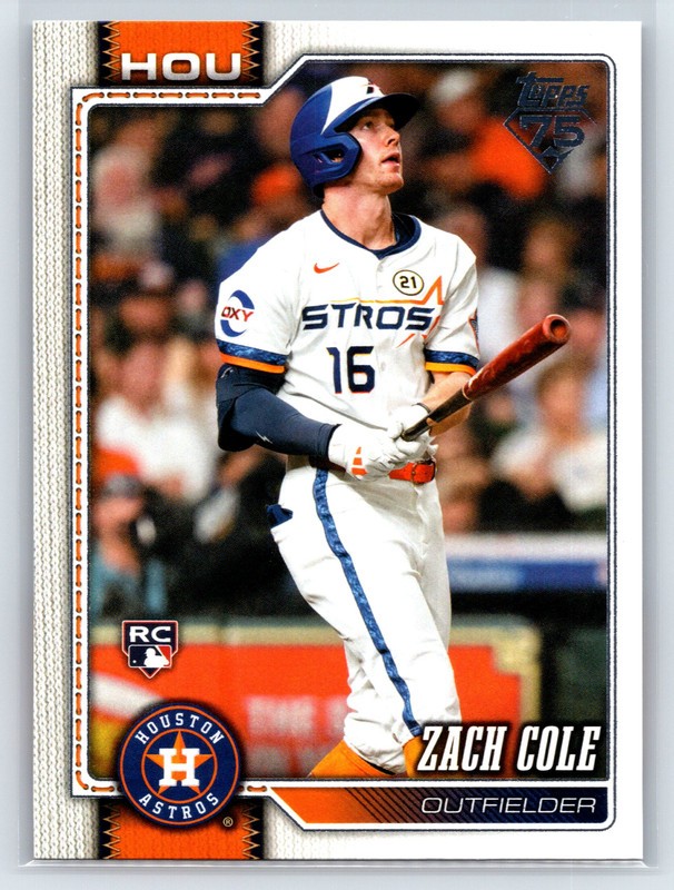 #601 Zach Cole, Houston Astros – RC 2026 Topps Series 2 Base