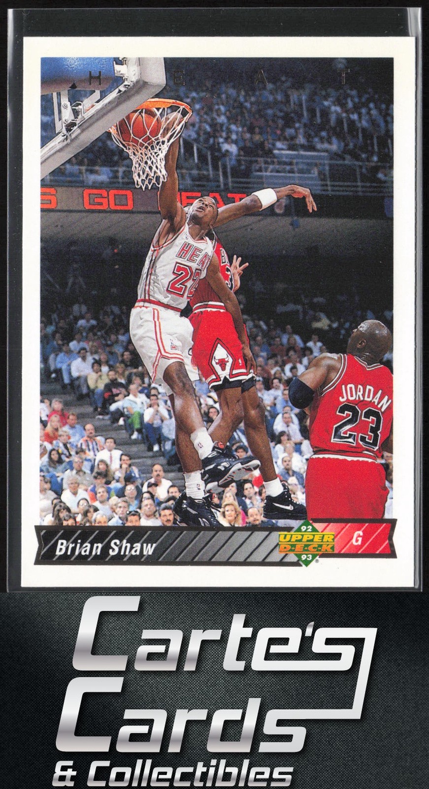 Brian Shaw 1992-93 Upper Deck #189 Miami Heat Michael Jordan Cameo