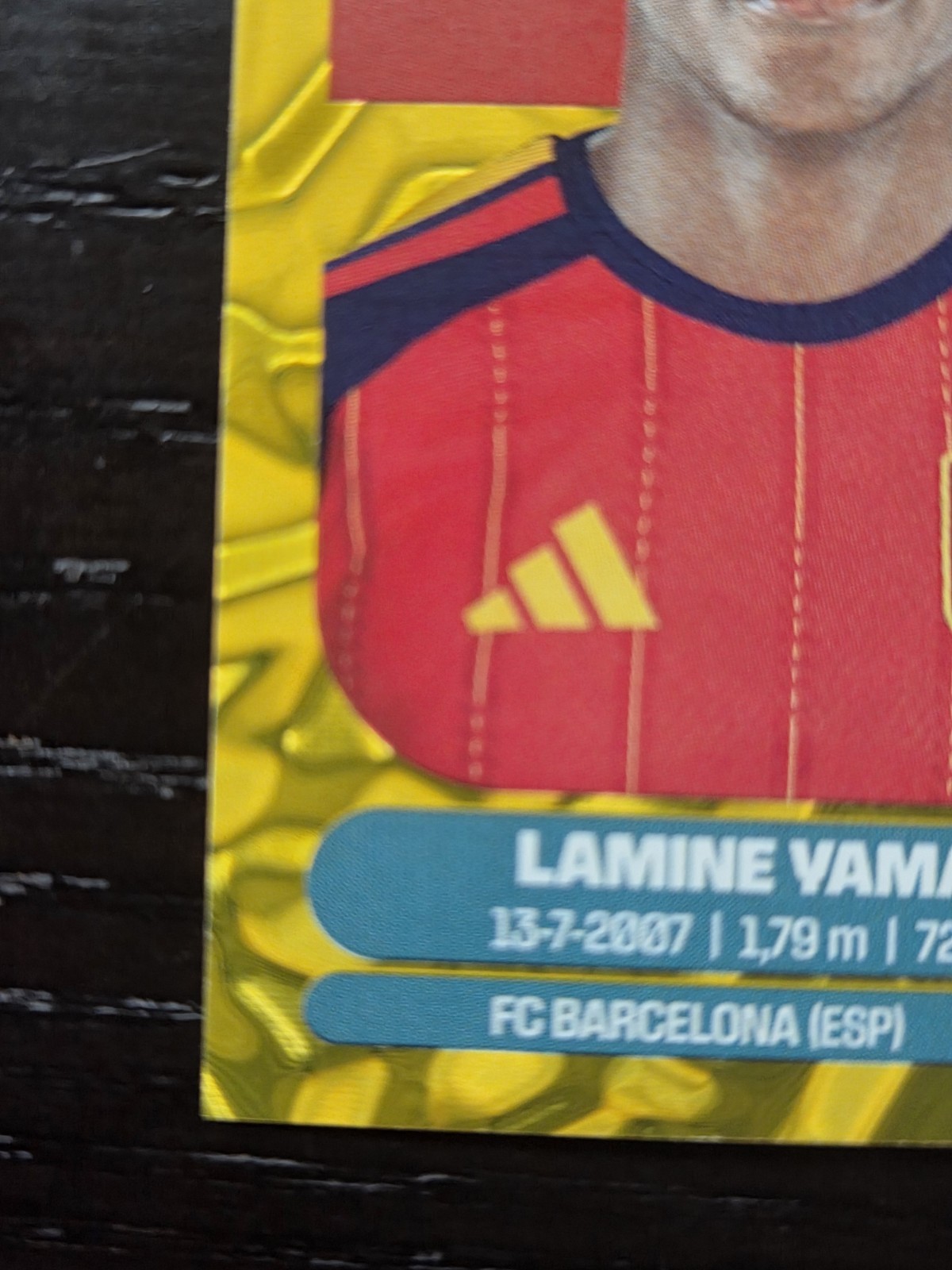 Lamine Yamal #ESP 15 Panini FIFA World Cup 2026 GOLD Sticker — Exclusive Edition