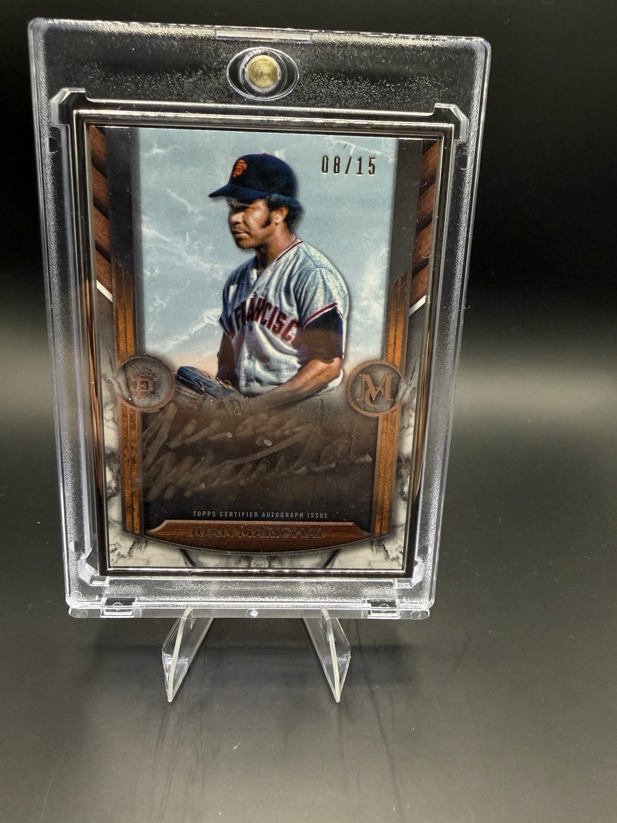 Topps 2022 Museum Framed Autograph Juan Marichal 08/15 Giants MFA-JM