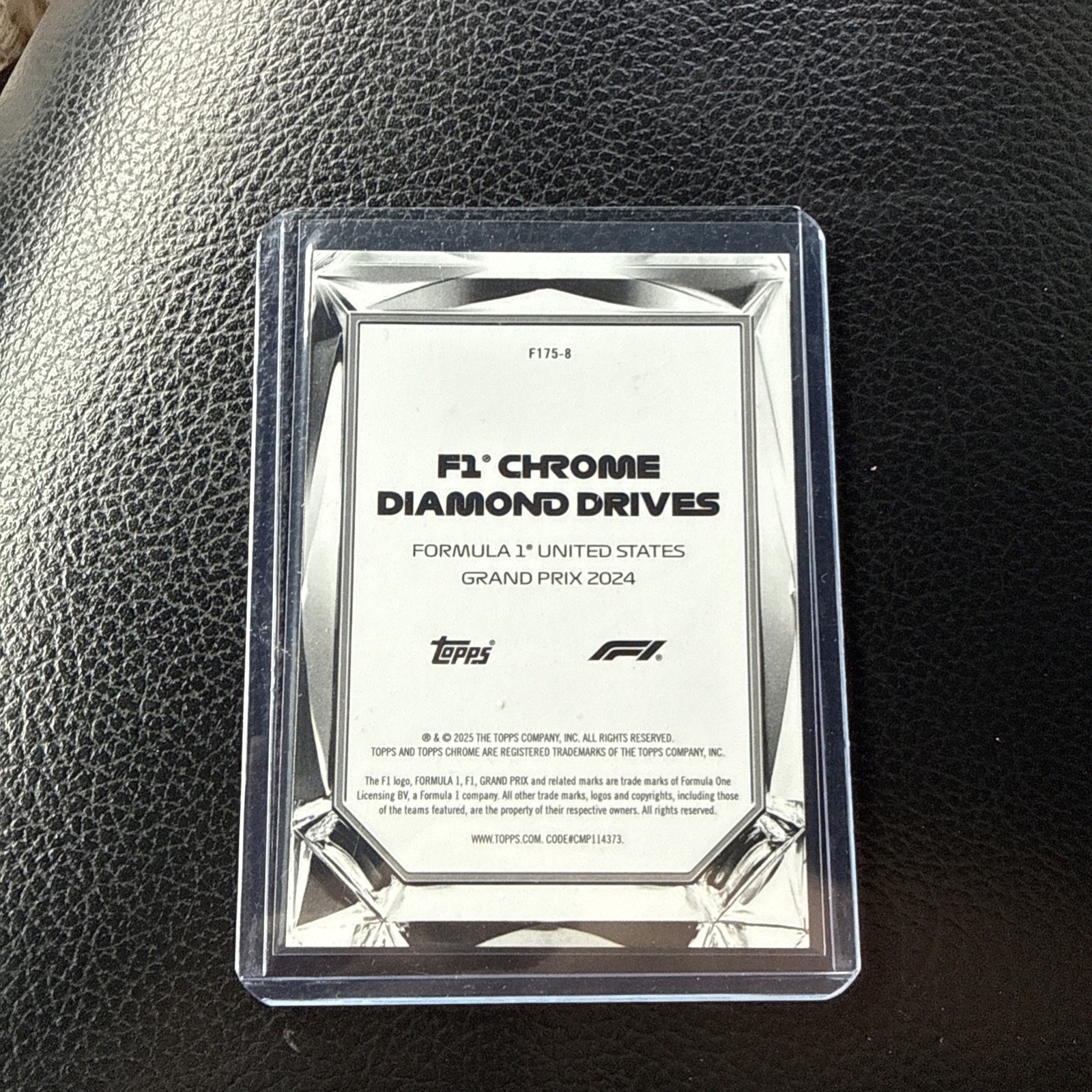 2025 Topps Chrome Formula 1 F1 US Grand Prix Diamond Drives #F175-8