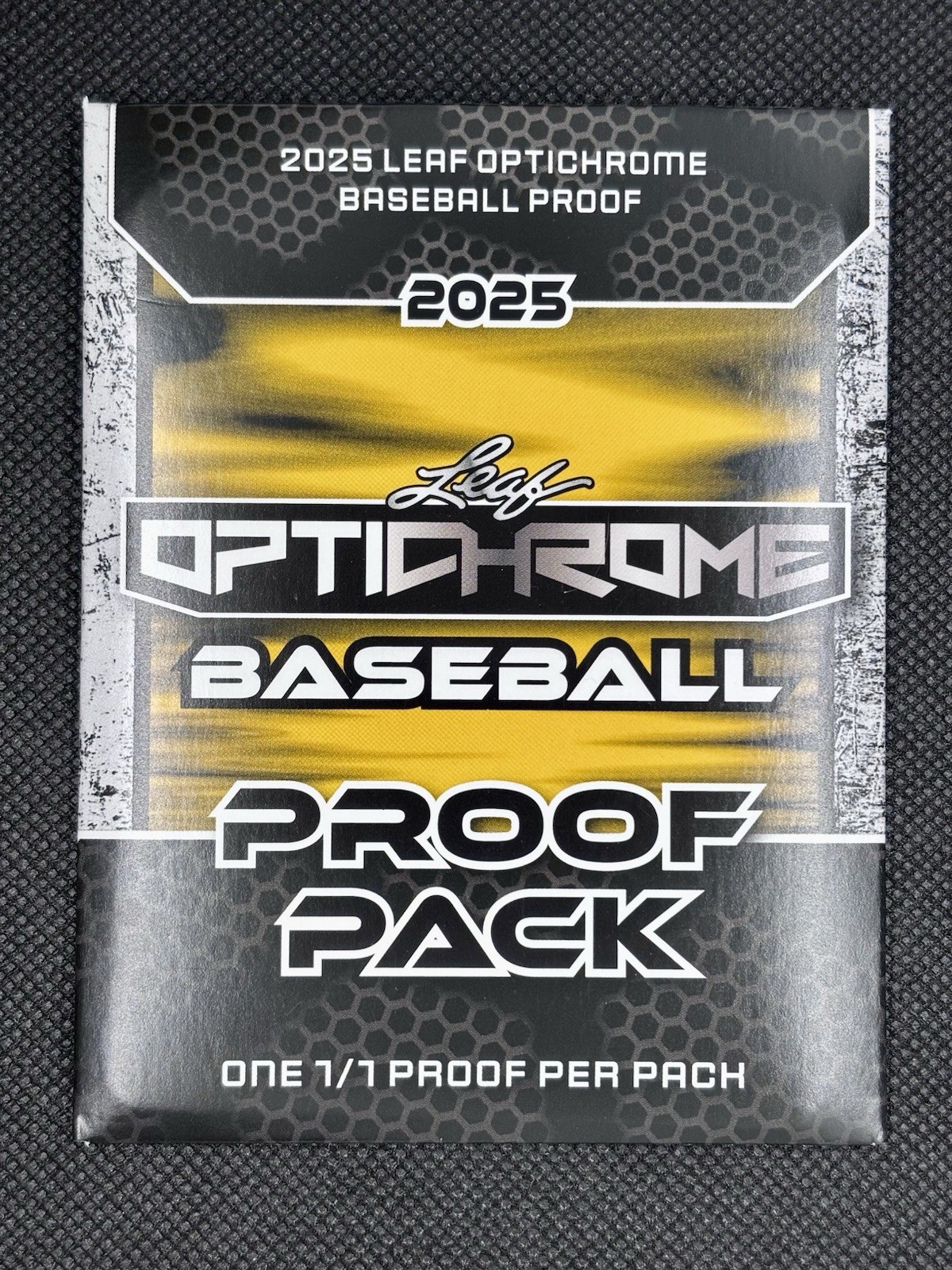 2025 Leaf Optichrome Baseball Sealed Proof Pack – One #1/1 Proof