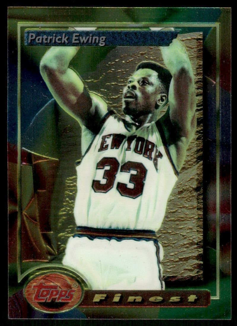 1993-94 Topps Finest #165 Patrick Ewing New York Knicks basketball card