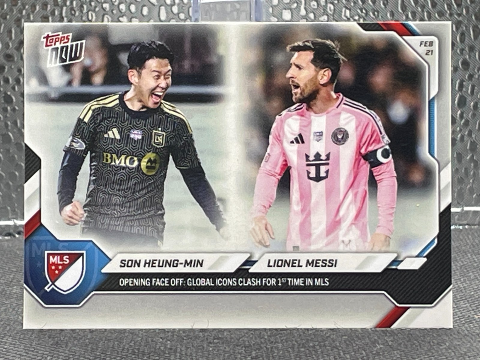 Son Heung-Min Lionel Messi 2026 Topps Now MLS #1 Global Icons Clash for 1st Time