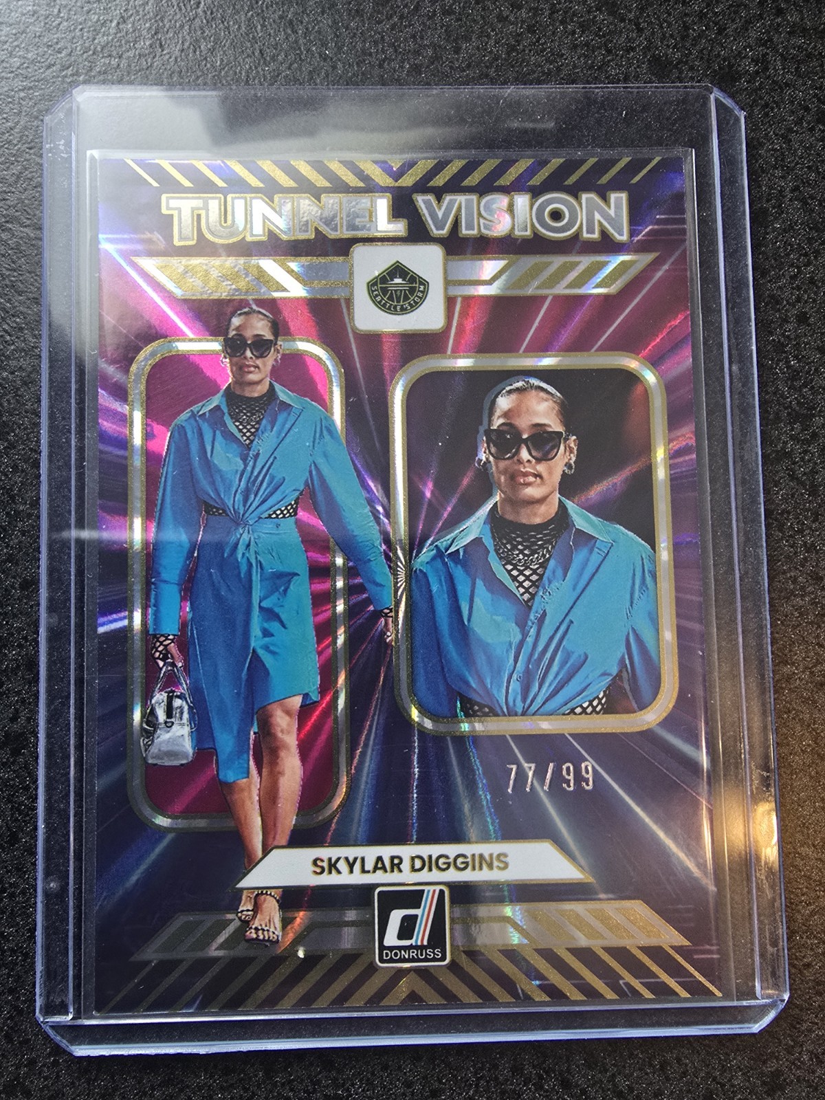 2025 Panini Donruss WNBA #7 Tunnel Vision Skylar Diggins-Smith Holo Laser /99