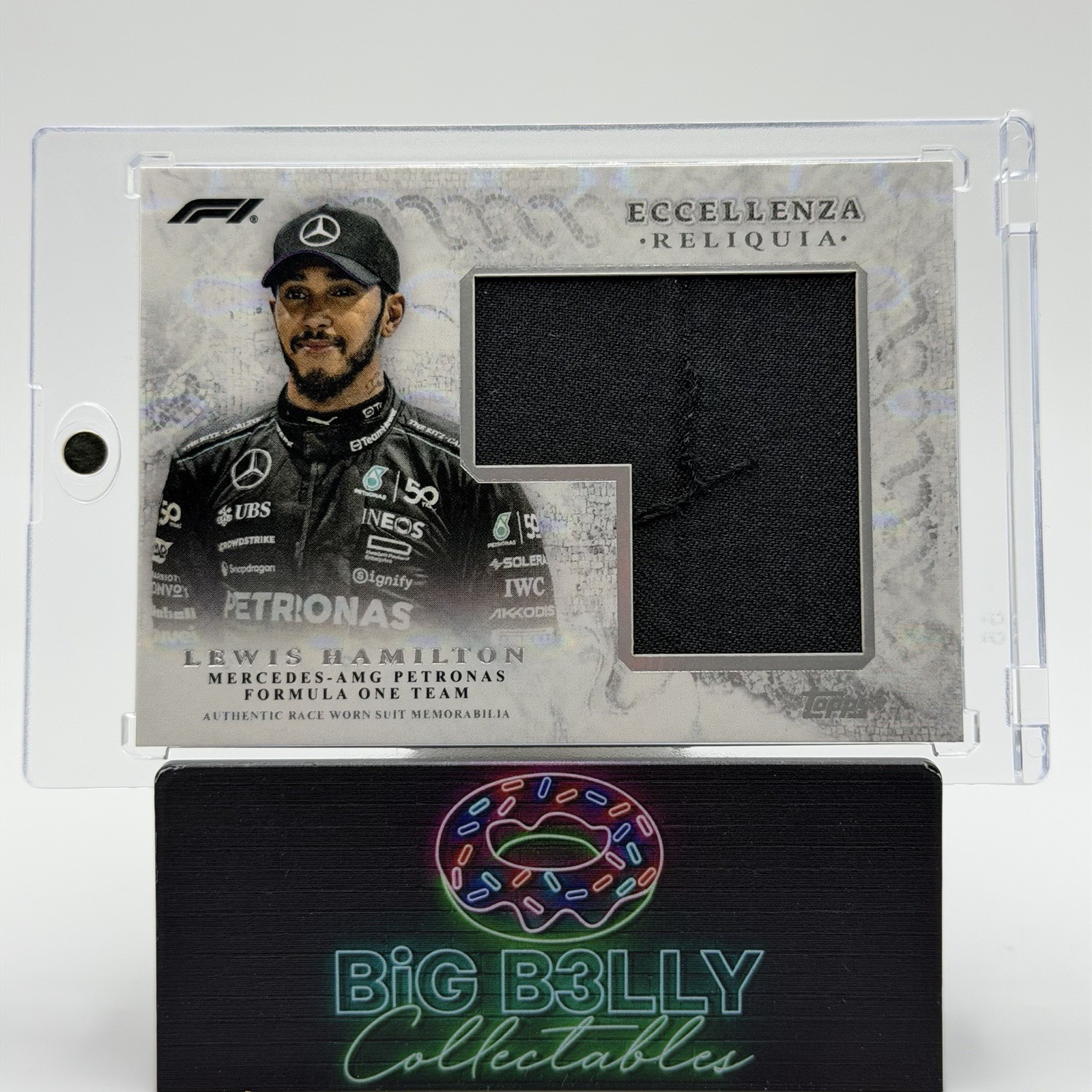 2024 Topps F1 Eccellenza Lewis Hamilton Reliquia Race Worn Patch Mercedes AMG