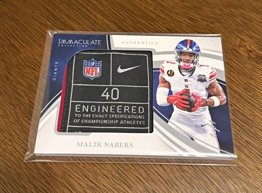 2025 Panini Immaculate – Malik Nabers #IL-MNS New York Giants LAUNDRY TAG 1/1 🔥