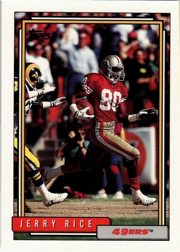 Jerry Rice 1992 Topps Football – #665 – San Francisco 49ers – QTY Available