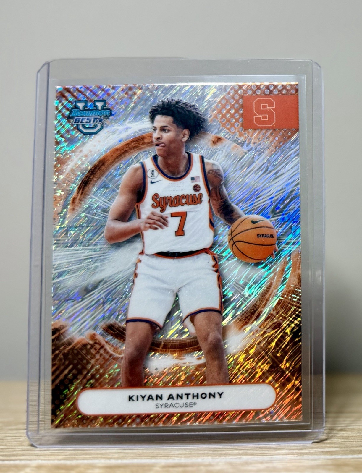 Topps Bowman Best 2026 NCAA Basketball Kiyan Anthony Syracuse Orange #12