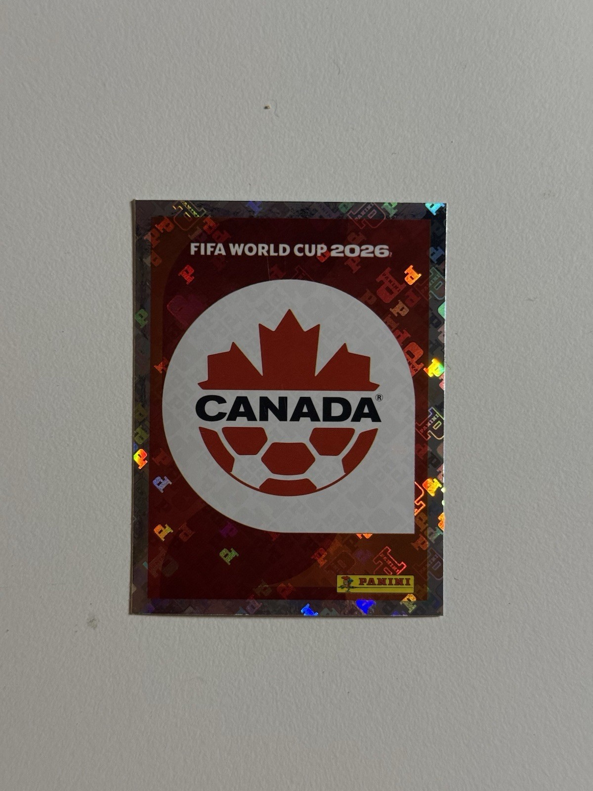 Team Canada 2026 Panini Fifa World Cup Sticker Panini Logofractor Holo #CAN-1