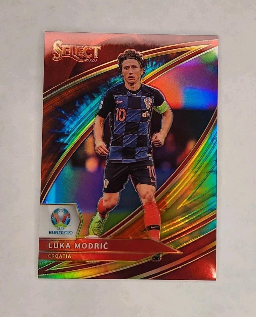 2020 Select UEFA Euro Luka Modric Field Level Tie Dye Prizm /25 #179 CROATIA