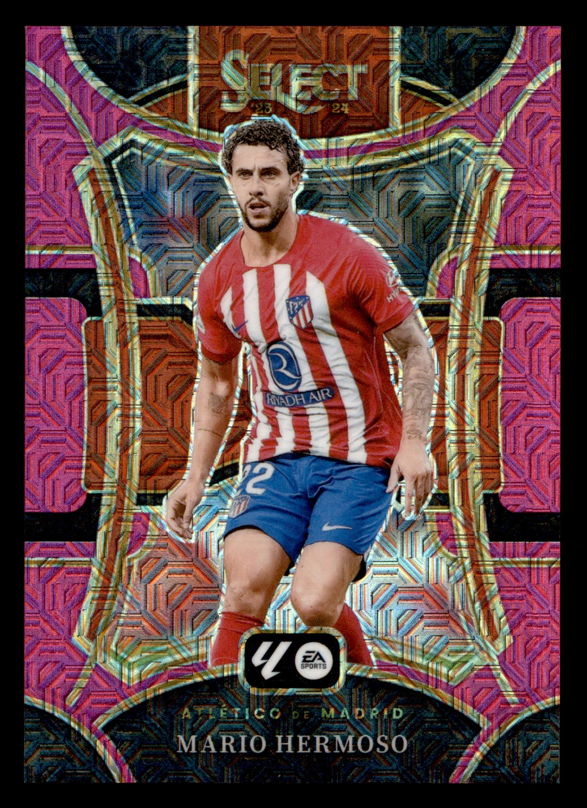 Mario Hermoso 2023-24 Panini Select La Liga Pink Mojo Prizm #/115 #117 FREE SHIP