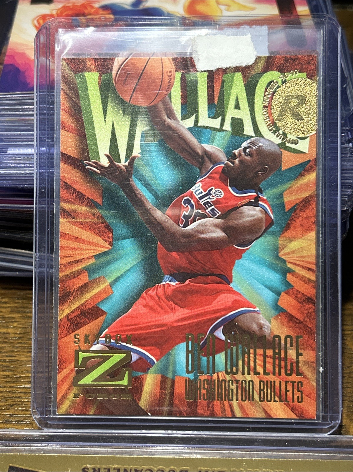 1996-97 Skybox Z-Force ~ Ben Wallace No.165 ~ Washington Bullets ~ Rookie