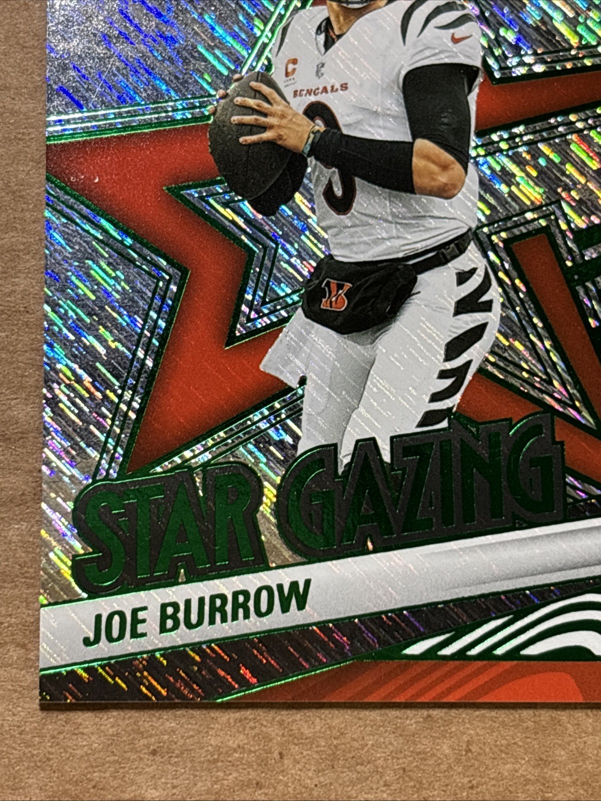 Joe Burrow 2025 Panini Revolution Star Gazing Storm Parallel Football Card #d/25
