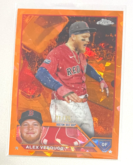 2023 Topps Chrome Sapphire Edition Orange Ice #146 SP Alex Verdugo /25