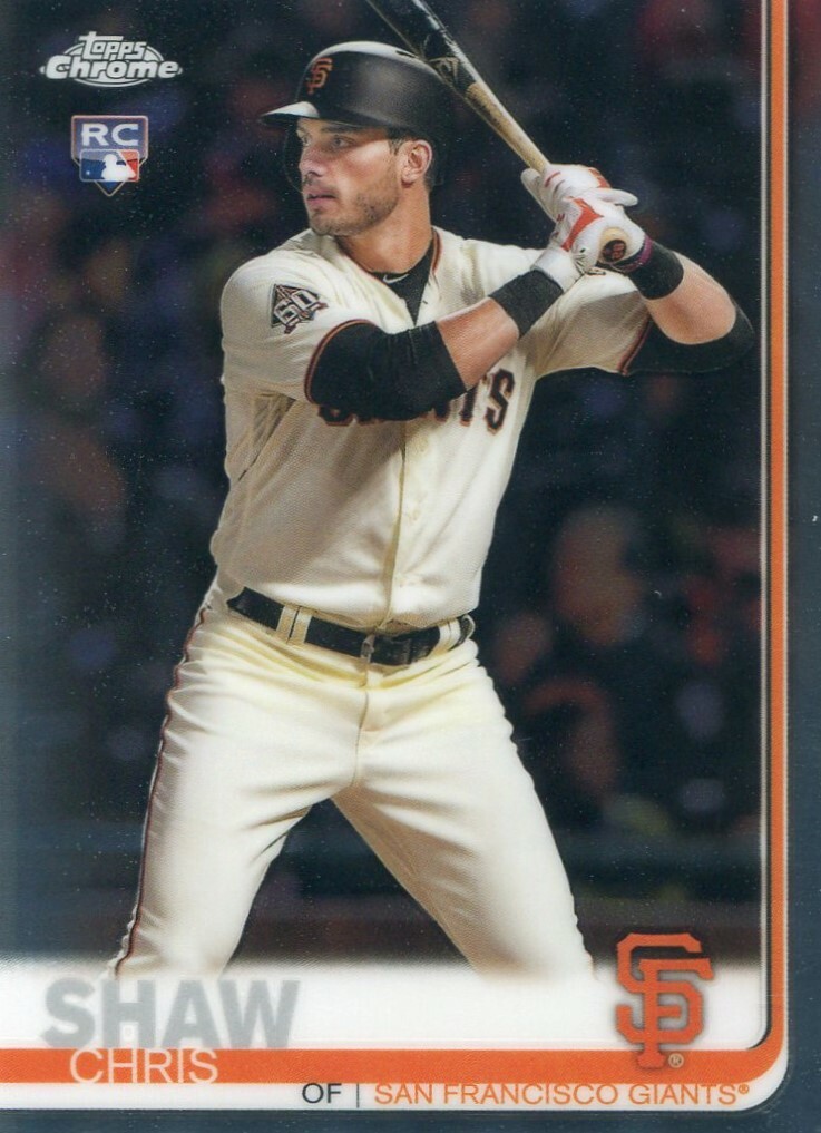 2019 TOPPS CHROME RC CHRIS SHAW SAN FRANCISCO GIANTS ROOKIE – CL1495