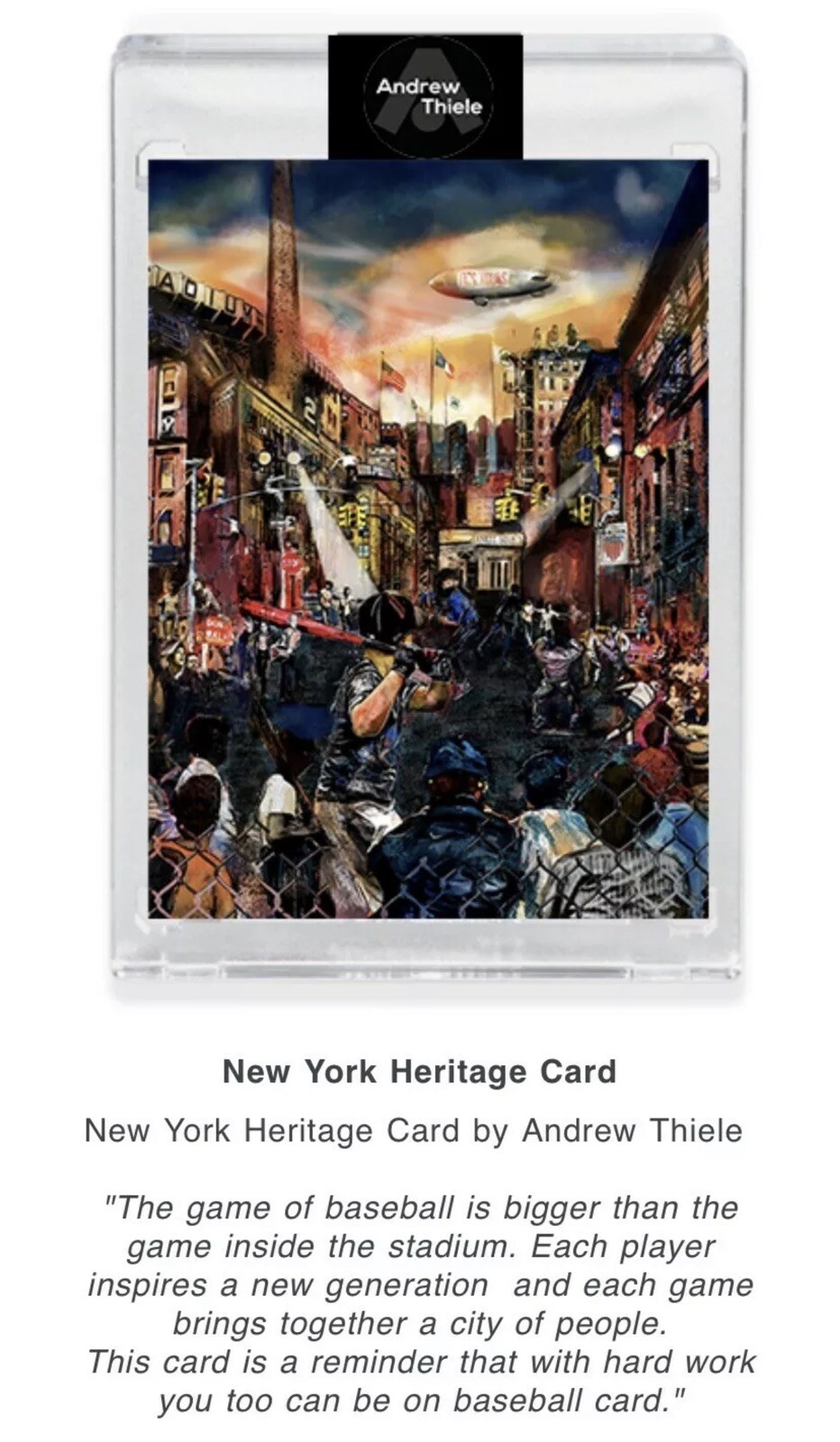 PROJECT 2020 Andrew Thiele New York Heritage SP Companion Card 2 Derek Jeter #82