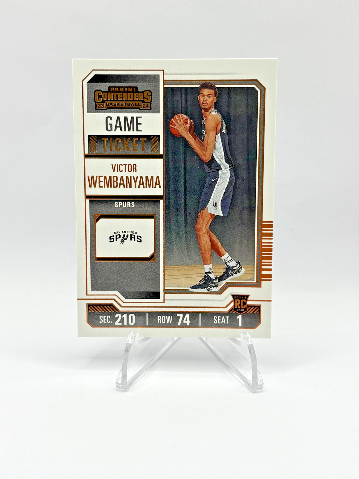 Victor Wembanyama 2023-24 Panini Contenders BRONZE PARALLEL Rookie Card (RC)