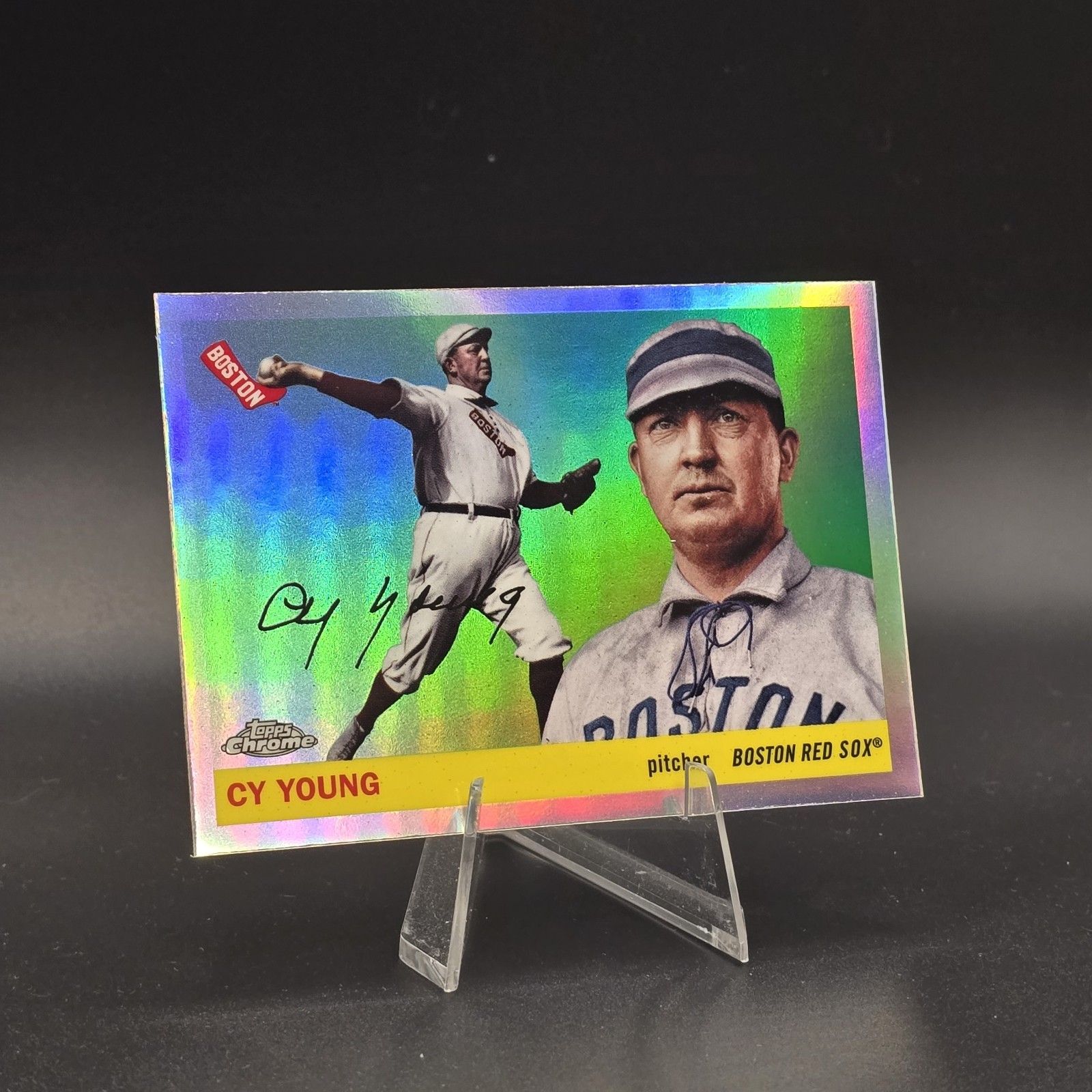 2025 Topps Chrome Platinum Anniversary Cy Young Refractor Boston Red Sox #251